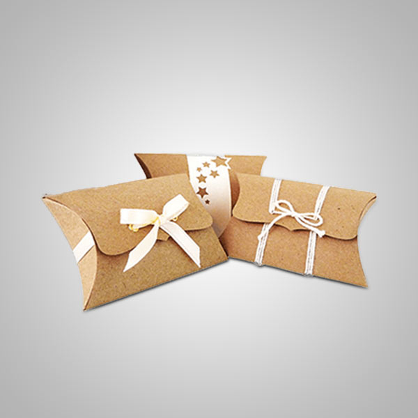 Kraft Pillow Soap Boxes Image 1